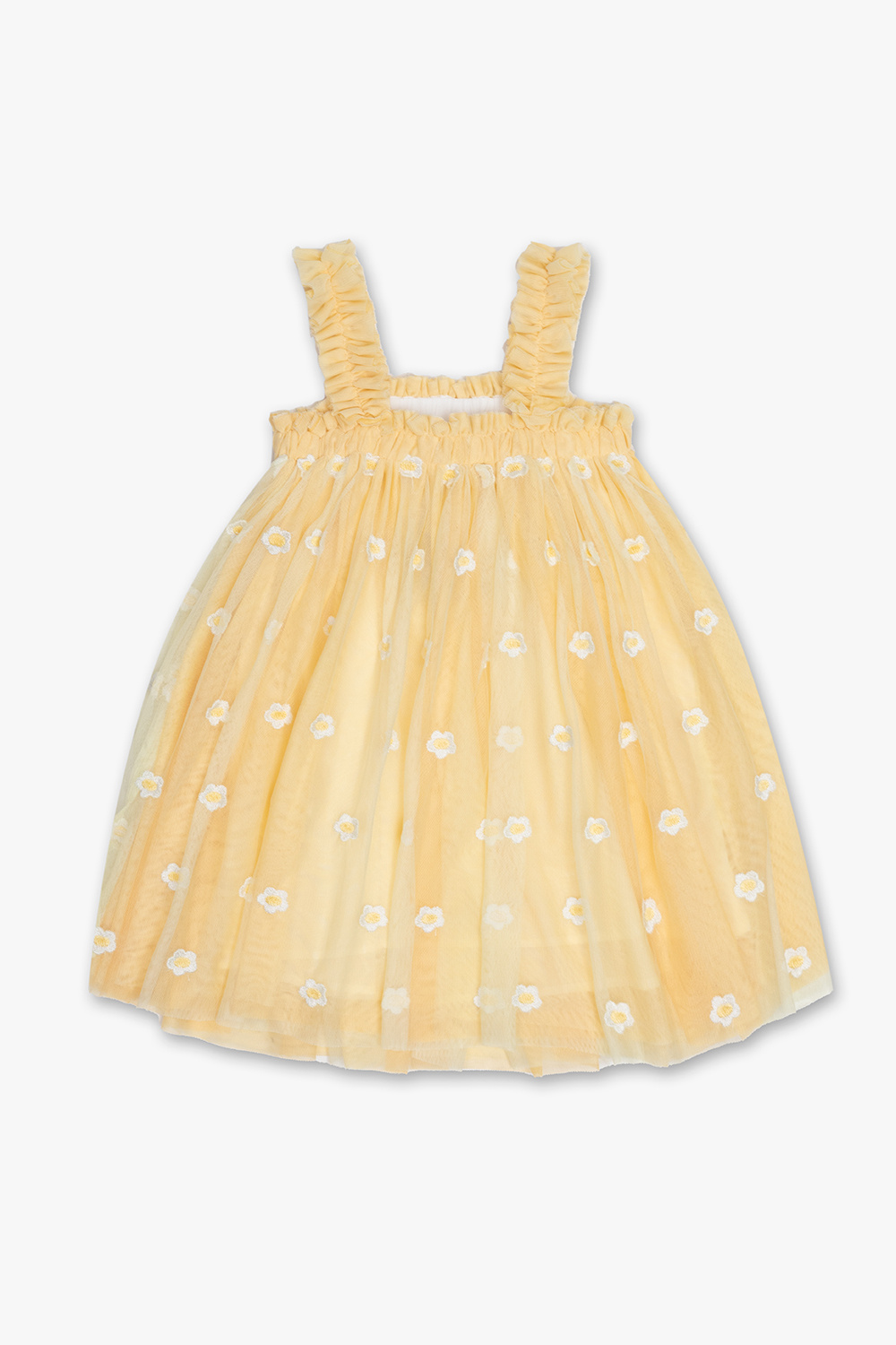 STELLA MCCARTNEY outlet KIDS YELLOW BUTTERFLIES DRESS Size 14 years NWT